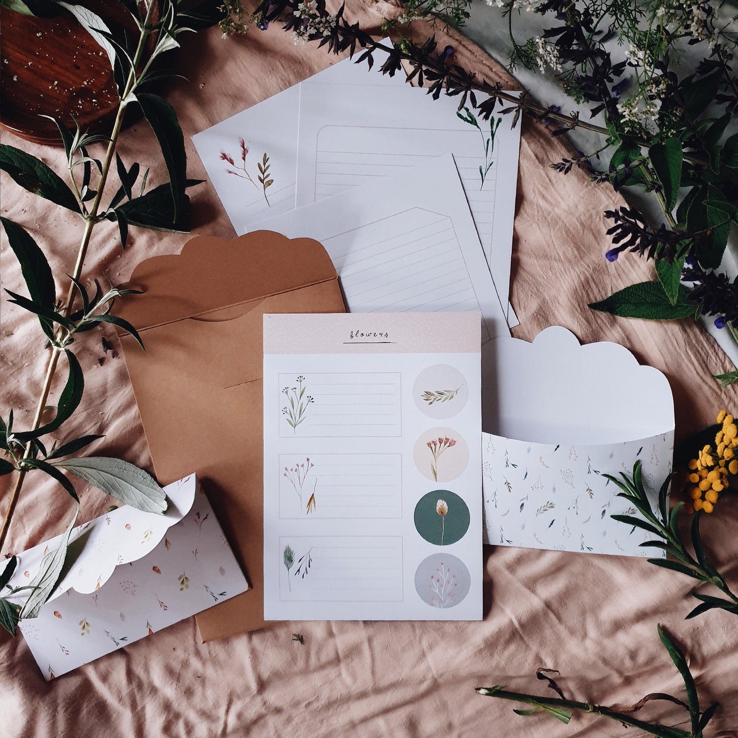 Flower Letter Writing Set