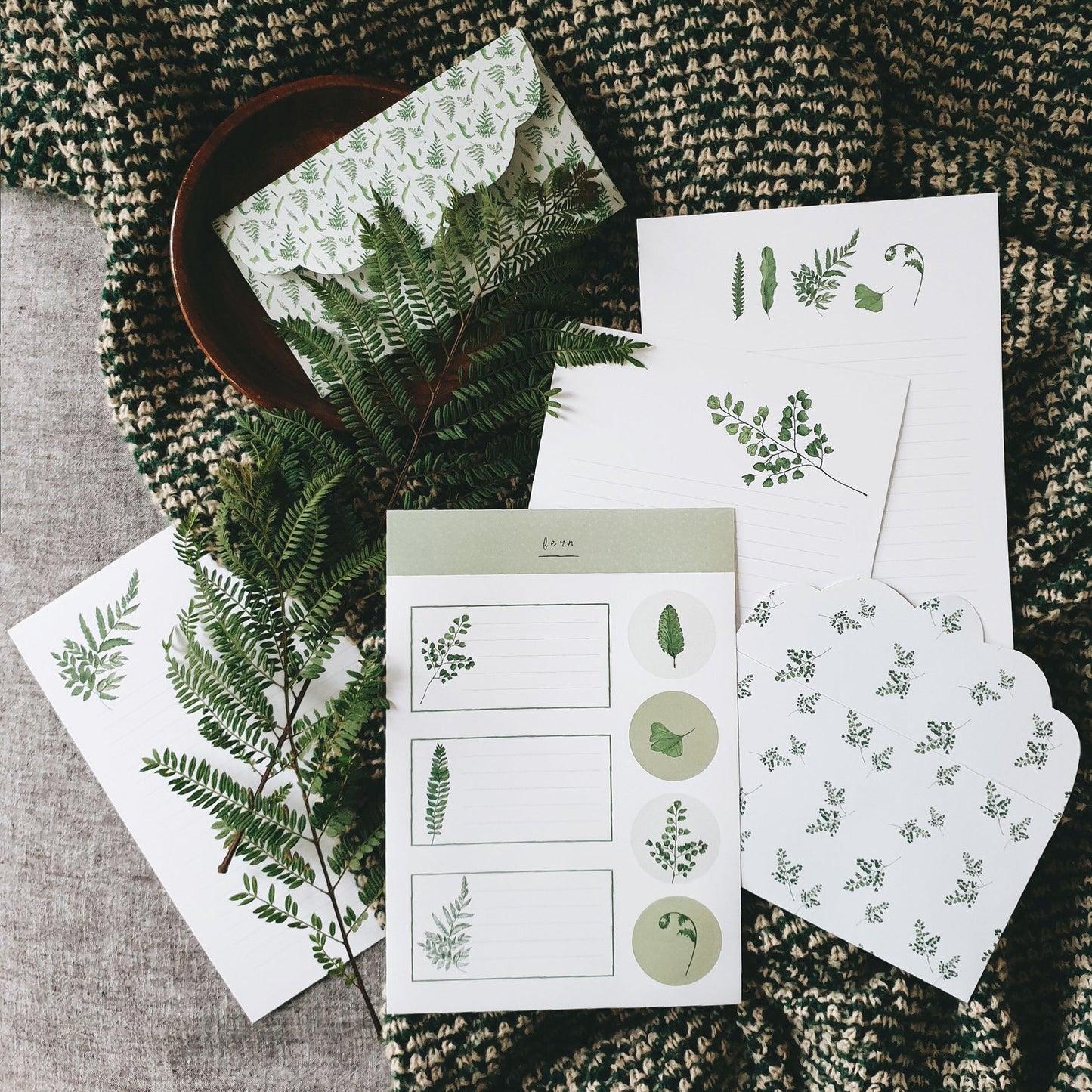 Fern Letter Writing Set