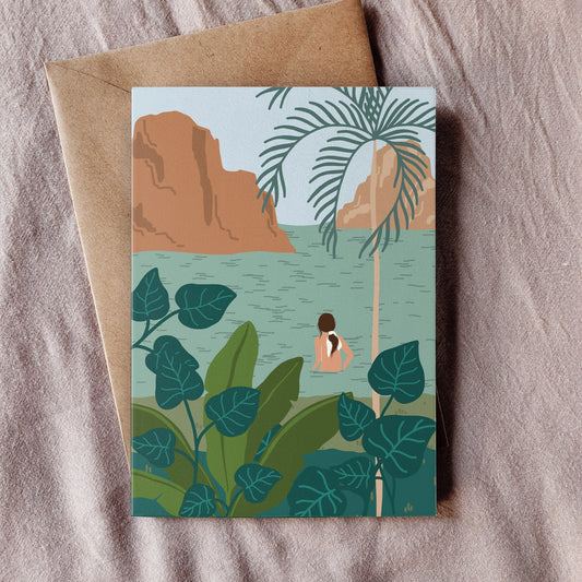 Swim There Greeting Card