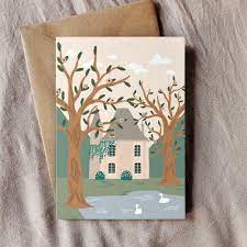Country House Greeting Card