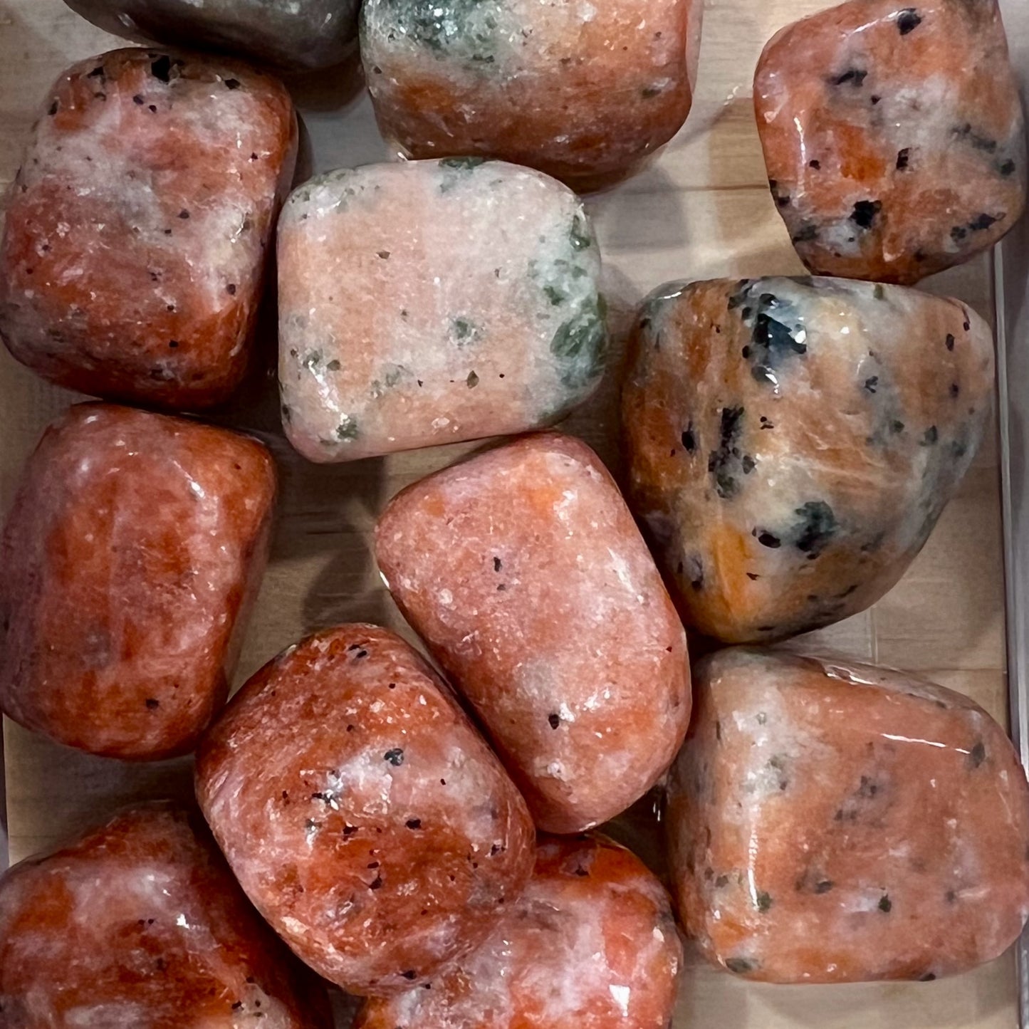 Orange Calcite Tumbled Stone