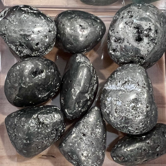 Pyrite Tumbled Stone