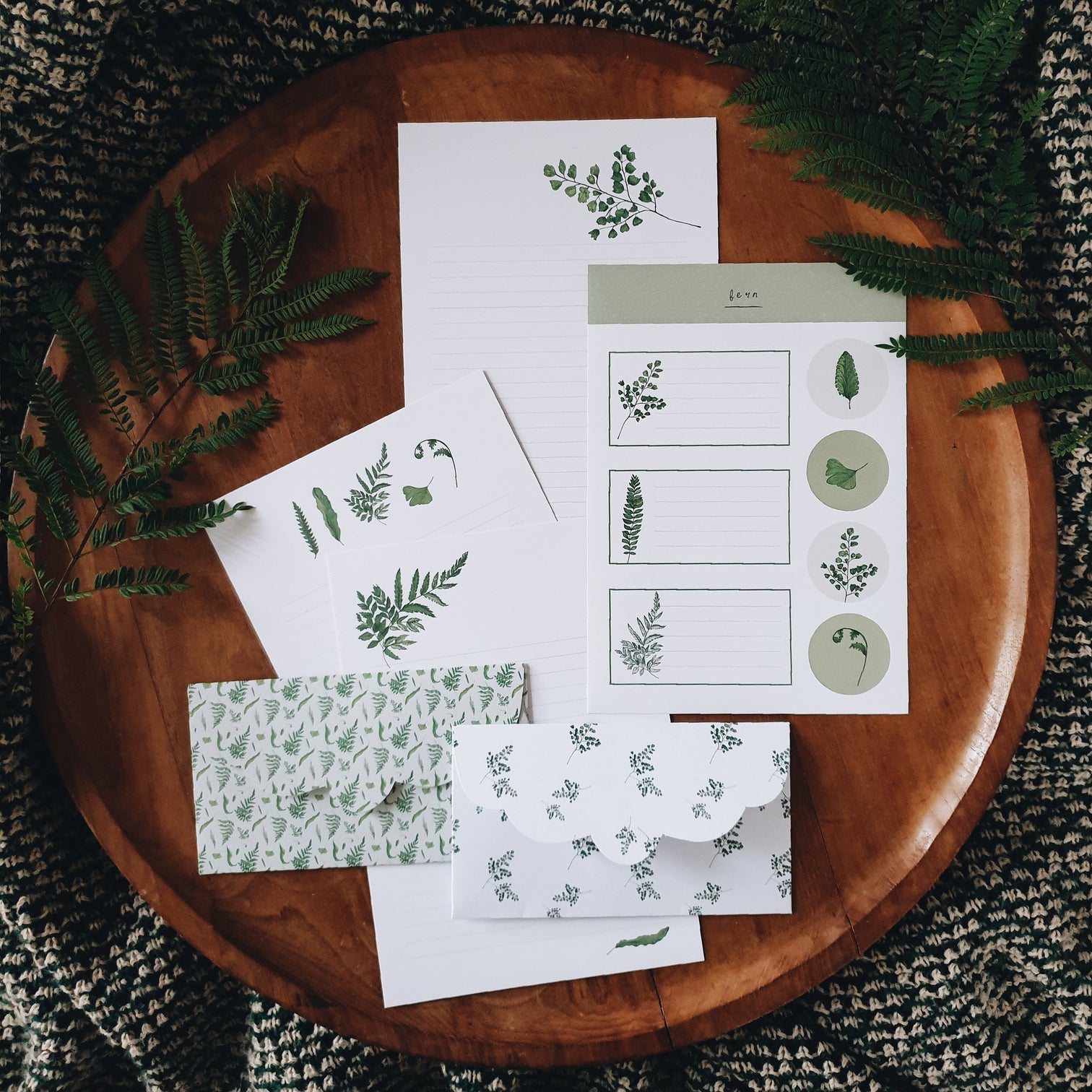 Fern Lettering R Fern Letter Writing Set – Northern Wellbeing Centre