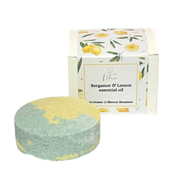 Shower Steamer - Bergamot & Lemon 2 Pack 150 Grams