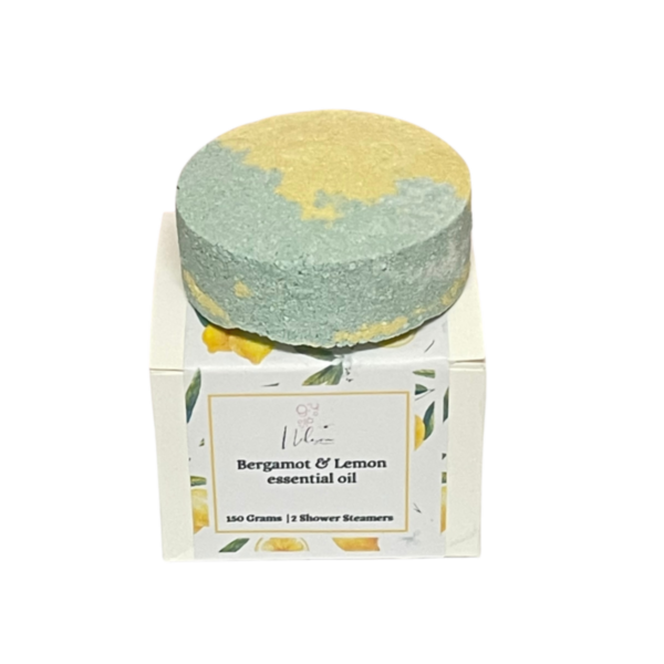 Shower Steamer - Bergamot & Lemon 2 Pack 150 Grams