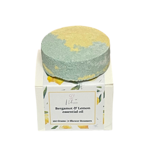 Shower Steamer - Bergamot & Lemon 2 Pack 150 Grams